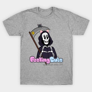 Grim Reaper and His Black Cat Feeling Cute T-Shirt